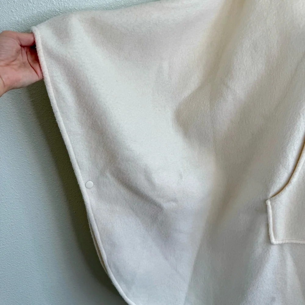 Bridge Gate Ivory Women's Hooded Cape/Poncho Size S - Picture 4 of 9